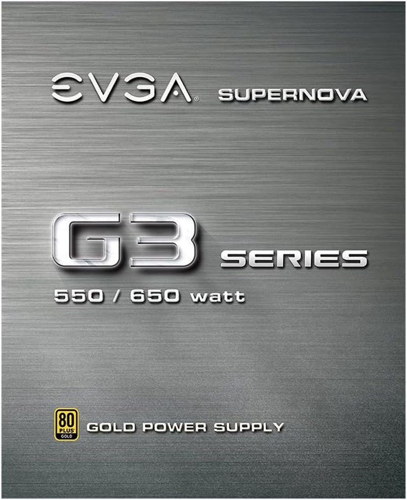 Supernova 550 G3, 80 plus Gold 550W, Fully Modular, Eco Mode with New HDB Fan, 7 Year Warranty, Includes Power on Self Tester, Compact 150Mm Size, Power Supply 220-G3-0550-Y1